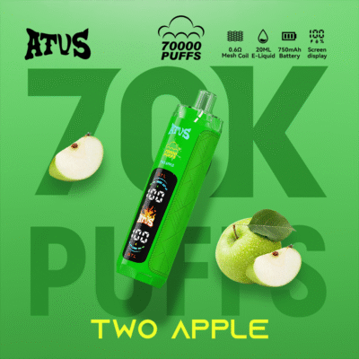 Two Apple ATVS 70000 Puffs