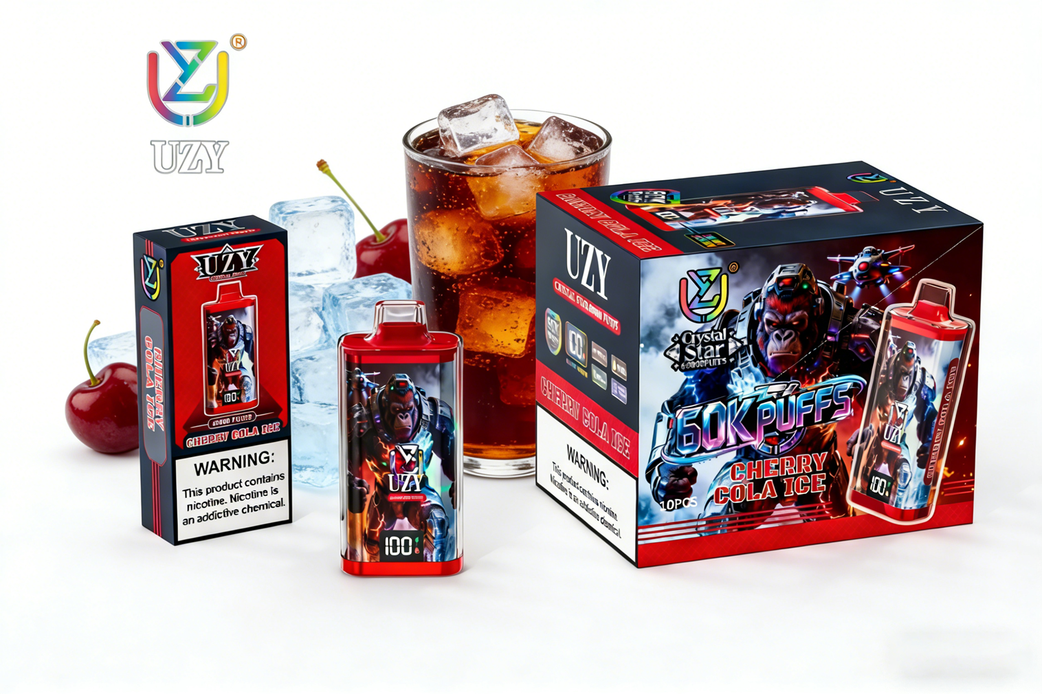 UZY Crystal Star 60000 Puffs Cherry Cola ice