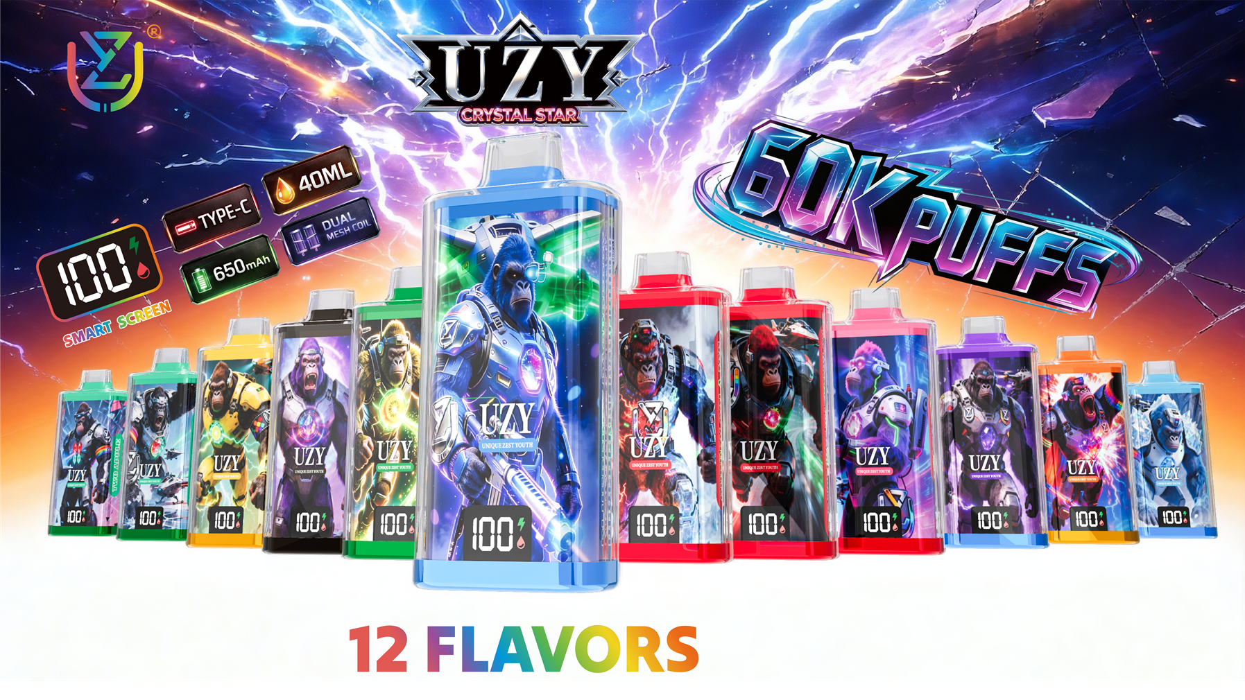 UZY Crystal Star 60000 Puffs Post UZY Crystal Star 60000 Puffs Post