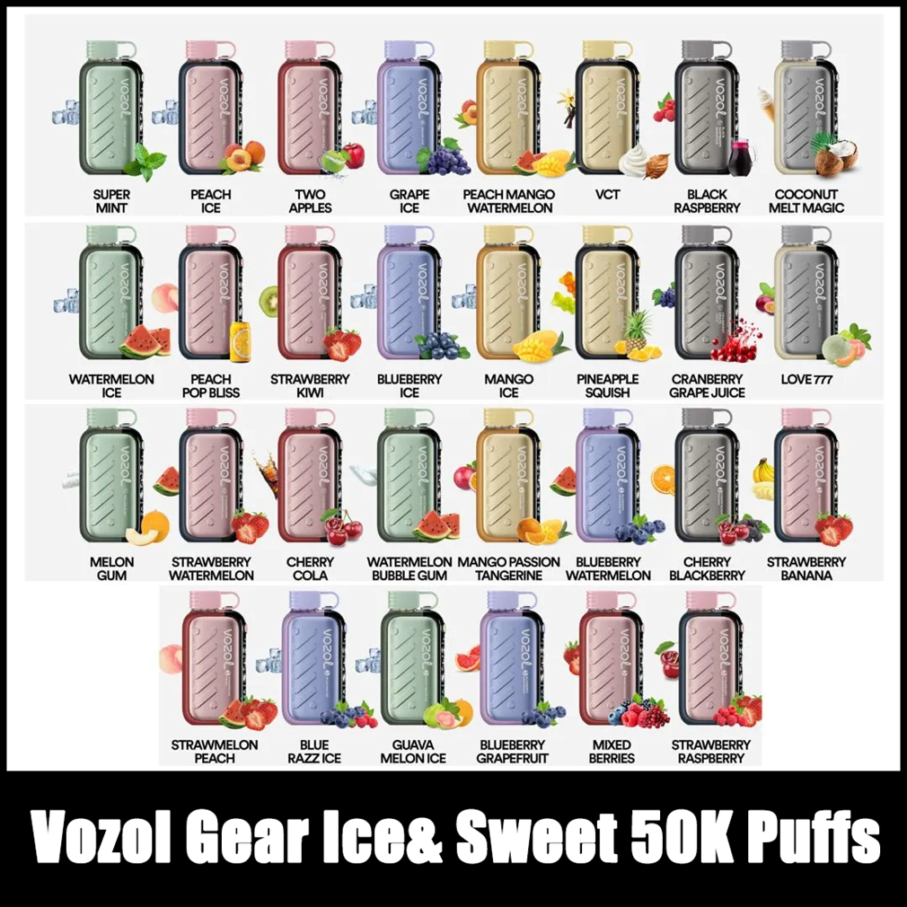 Vozol Gear Ice & Sweet 50000 Puffs Flavors Vozol Gear Ice & Sweet 50000 Puffs Flavors