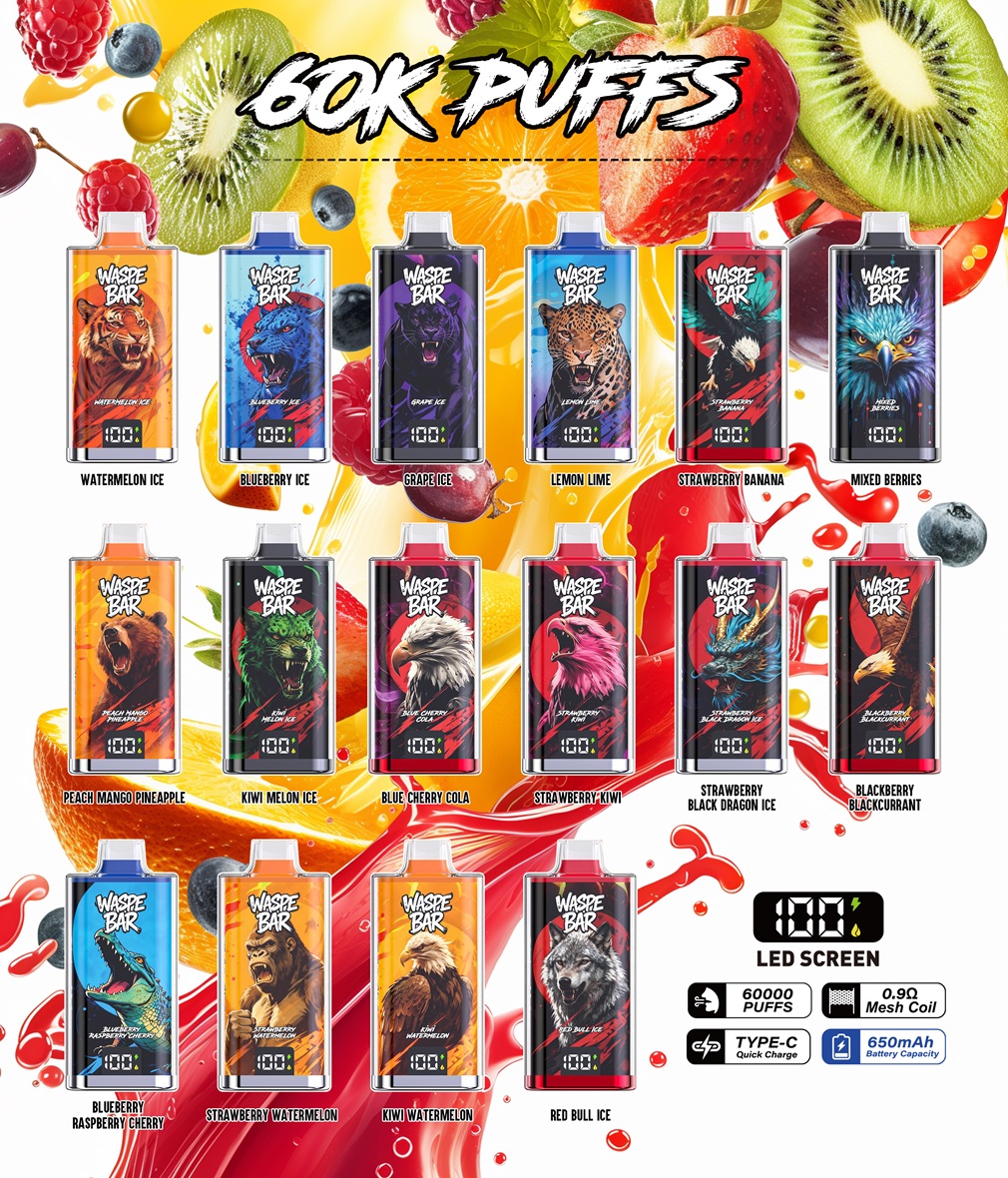WASPE Bar 60K Puffs Flaovrs
