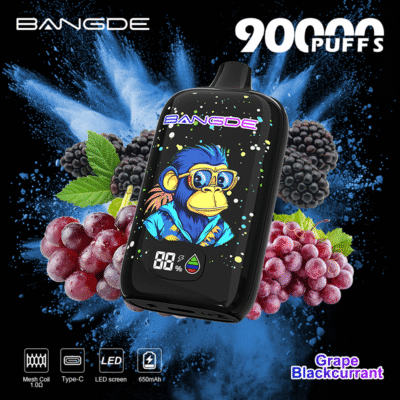 Bang De 90K Puffs Flavors Grape & Blackcurrant