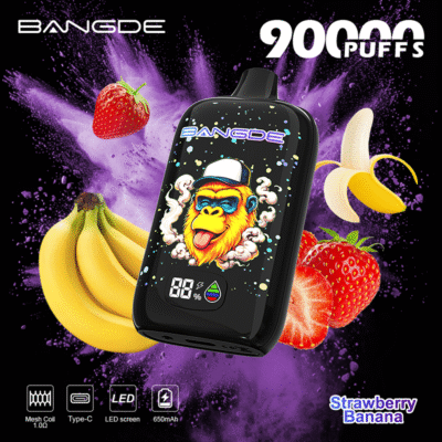 Bang De 90K Puffs Flavors Strawberry Banana