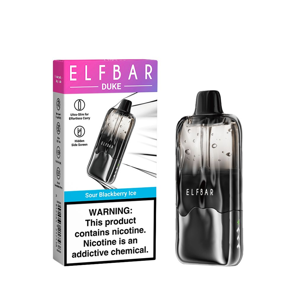 ELF BAR Duke 30000 Puffs Favors Sour Blackberry Ice
