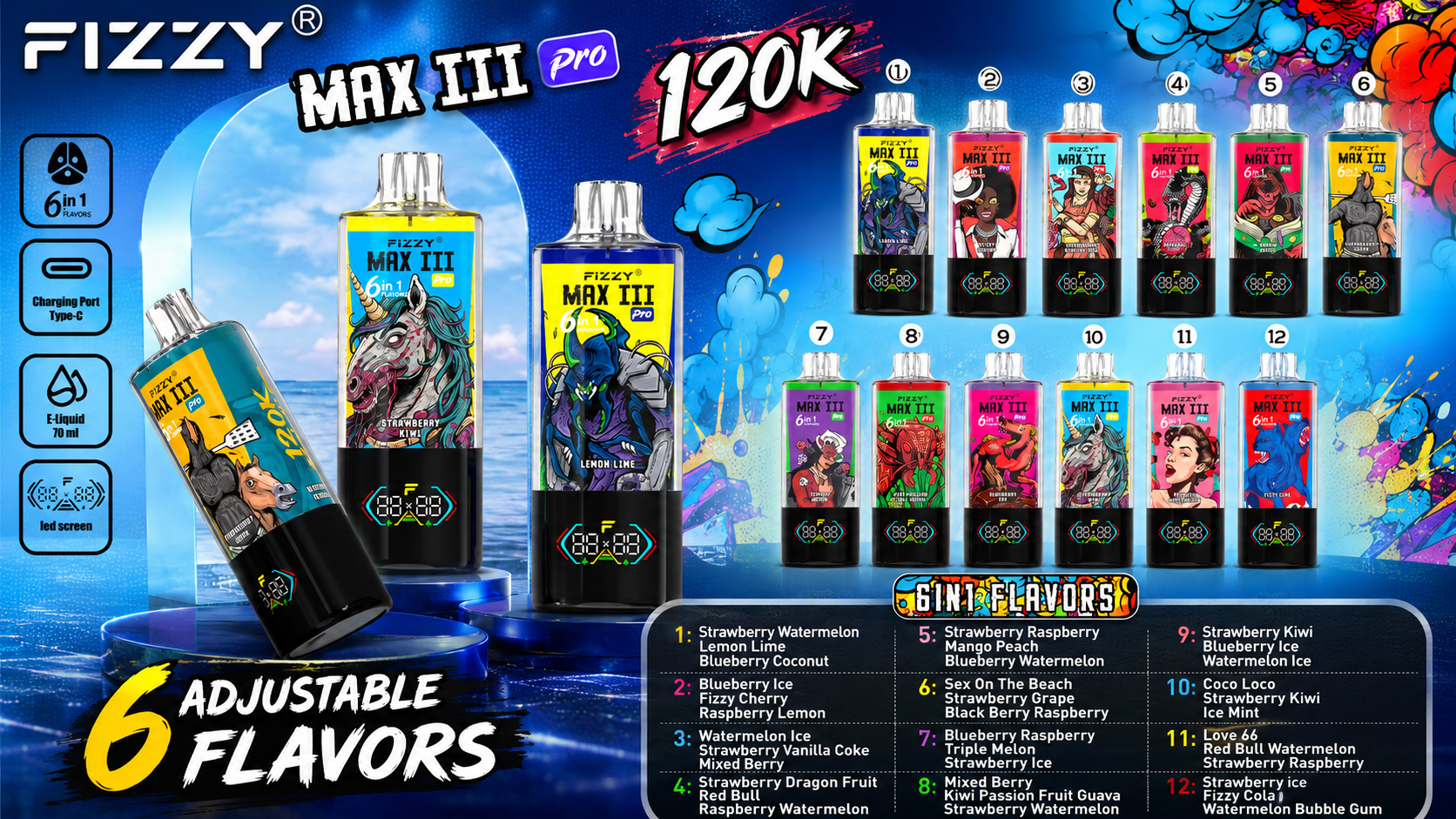 Fizzy Max Ill 120K Puffs Banner Fizzy Max Ill 120K Puffs Banner