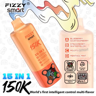 Fizzy Smart 150K Puffs Flavors 12