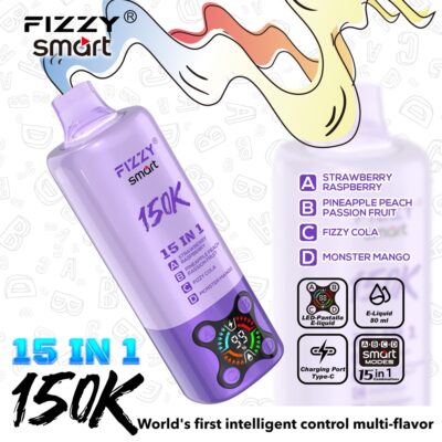 Fizzy Smart 150K Puffs Flavors 8