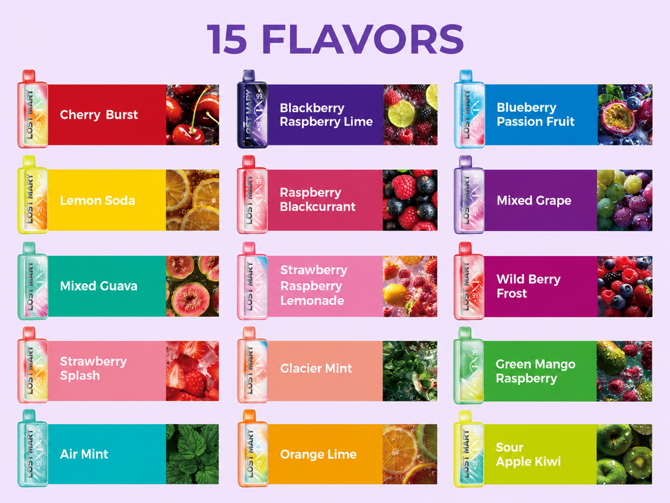 Lost Mary MT50000 Turbo Flavors Lost Mary MT50000 Turbo Flavors