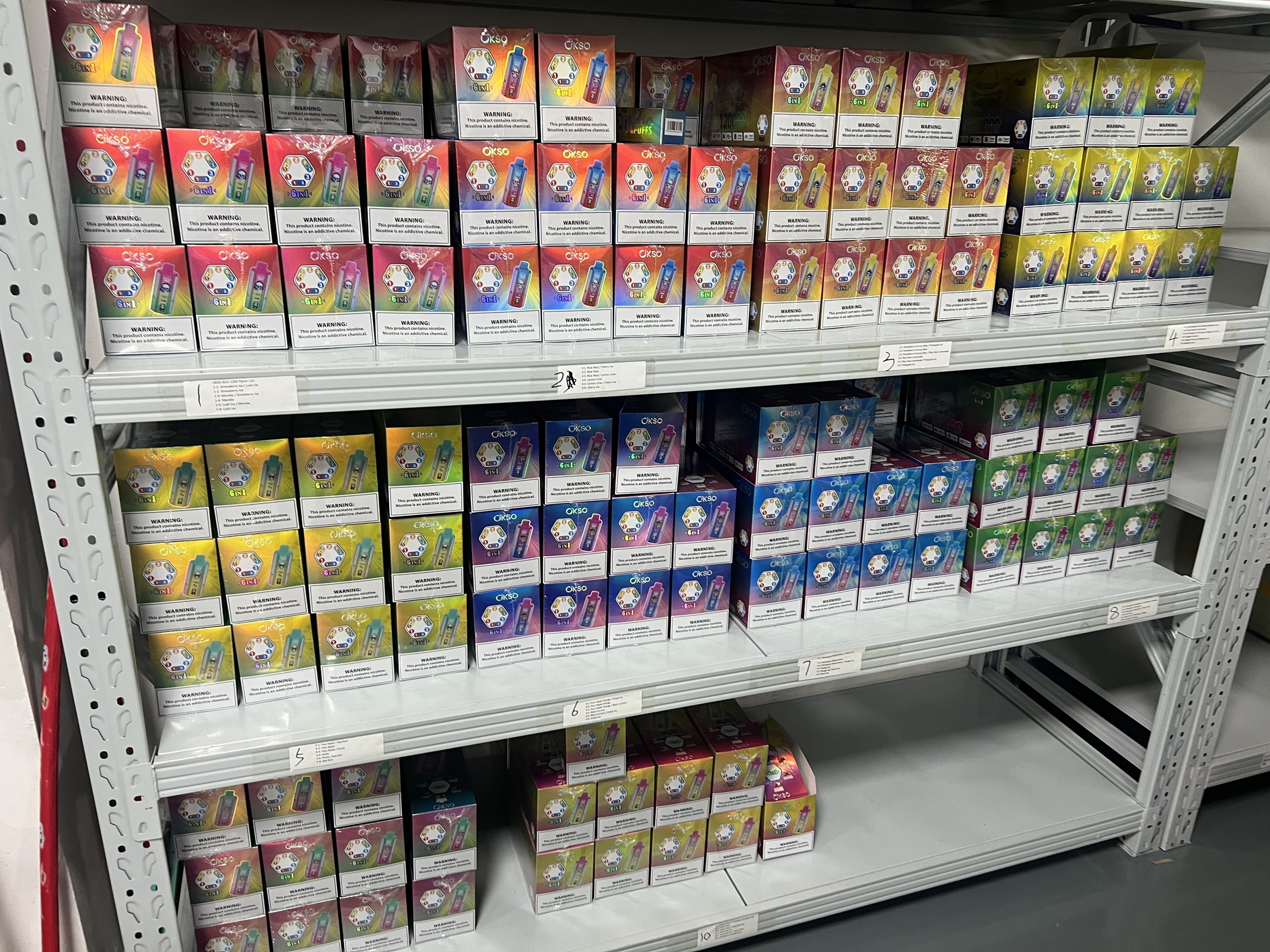 OKSO 6in1 120K Puffs Stock OKSO 6in1 120K Puffs Stock