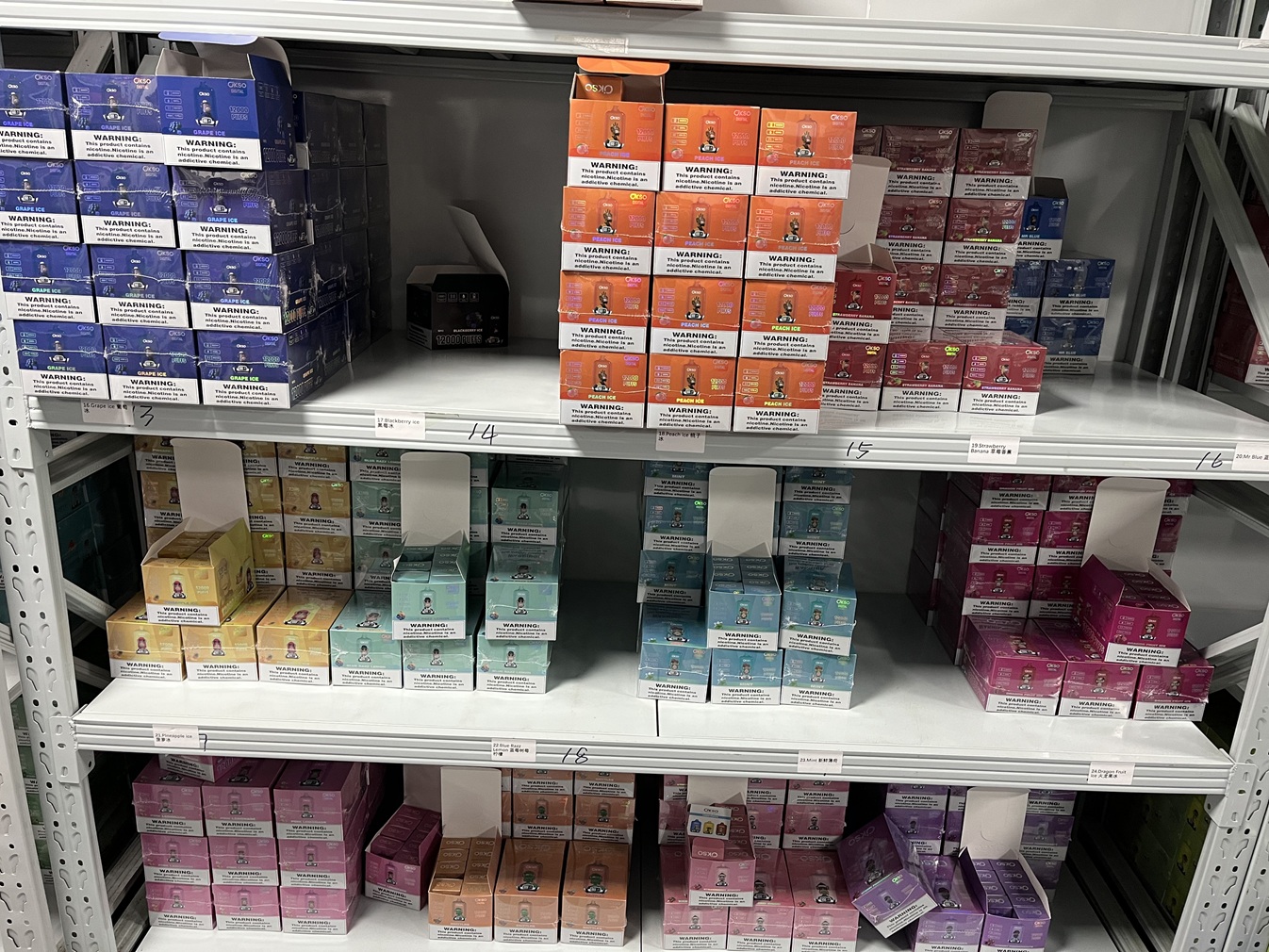 OKSO Digital 12000 Puffs Stock OKSO Digital 12000 Puffs Stock