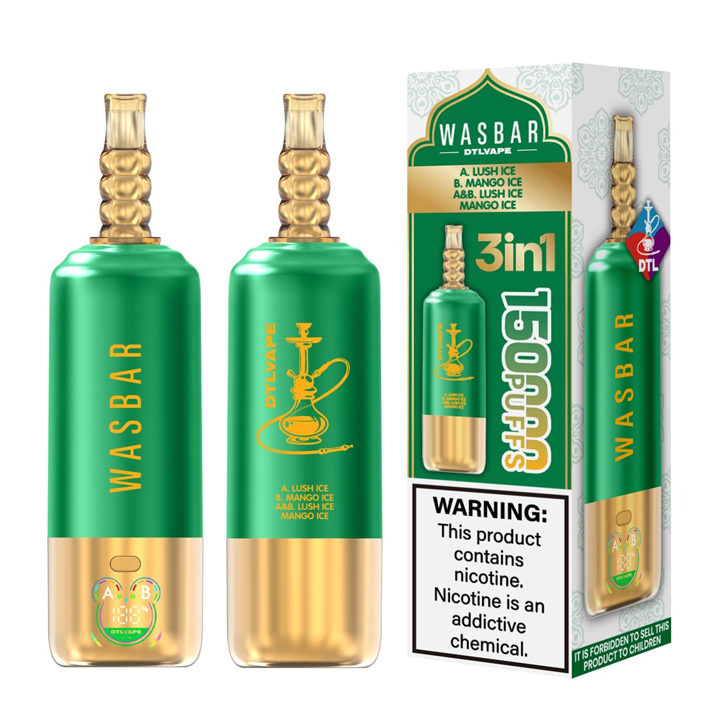 WASBAR 150K Puffs 3in1 Flavors 1