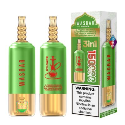 WASBAR 150K Puffs 3in1 Flavors 3