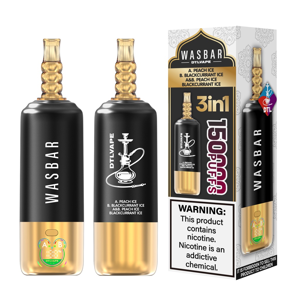 WASBAR 150K Puffs 3in1 Flavors 6