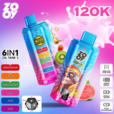 ZOOY 120K Puffs 6in1 Flavors 1