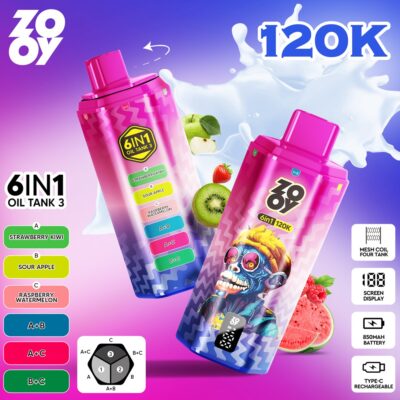 ZOOY 120K Puffs 6in1 Flavors 10