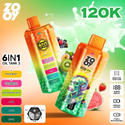 ZOOY 120K Puffs 6in1 Flavors 11