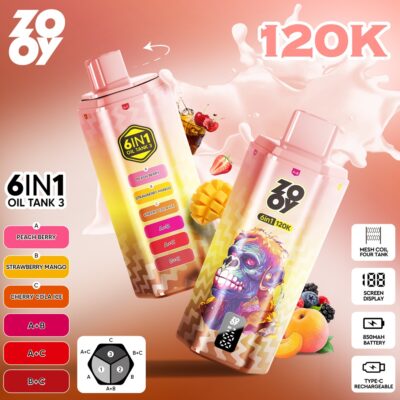 ZOOY 120K Puffs 6in1 Flavors 9