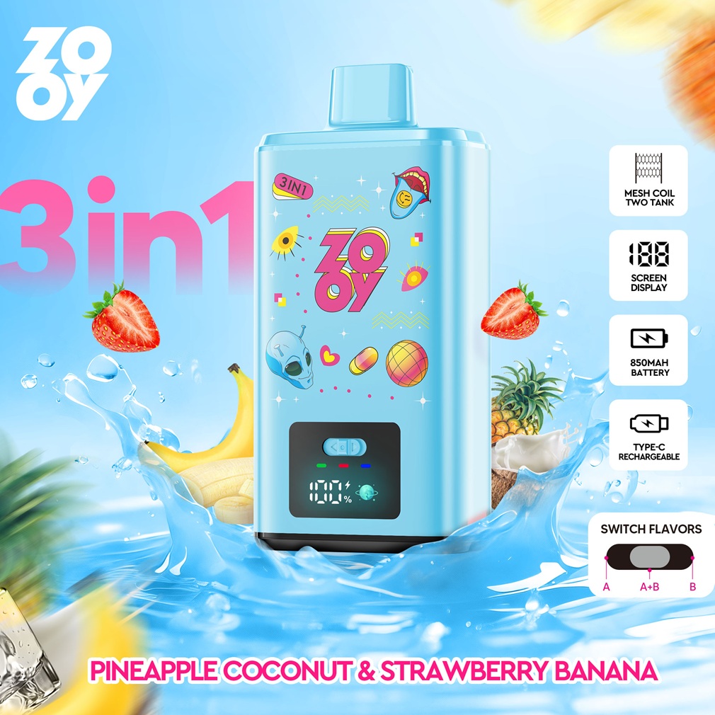 ZOOY 150K Puffs 3in1 Flavors 12