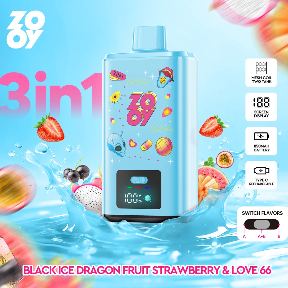 ZOOY 150K Puffs 3in1 Flavors 6