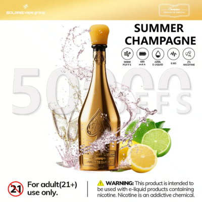Champagne Vape 50000 Puffs Flavors Summer Champagne