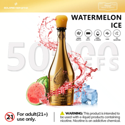 Champagne Vape 50000 Puffs Flavors watermelon ice