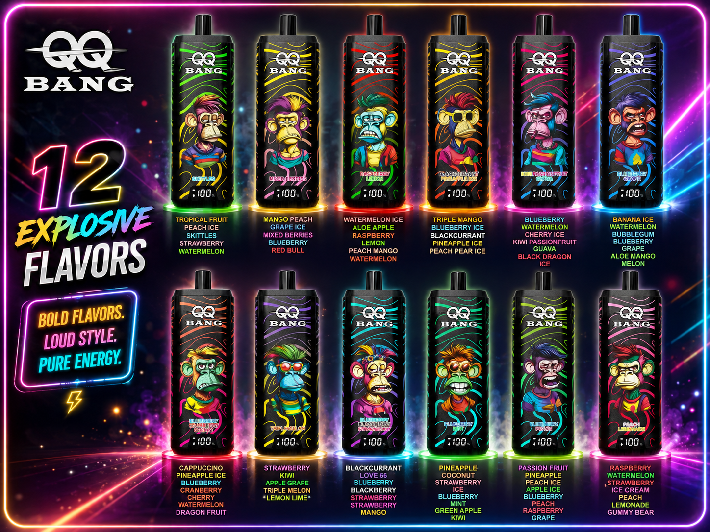 QQ Bang 180K Puffs Flaovrs QQ Bang 180K Puffs Flaovrs