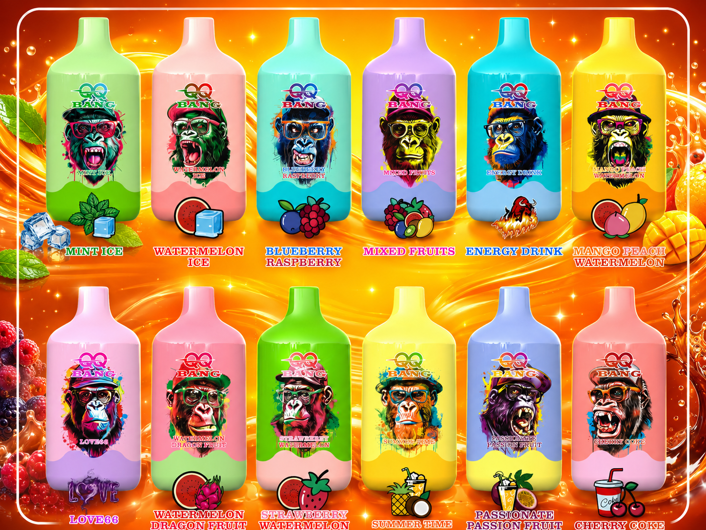 QQ Bang 50000 Puffs Flavors