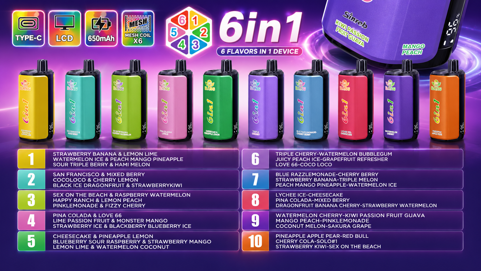QQ Bang 500K Puffs Flavors QQ Bang 500K Puffs Flavors