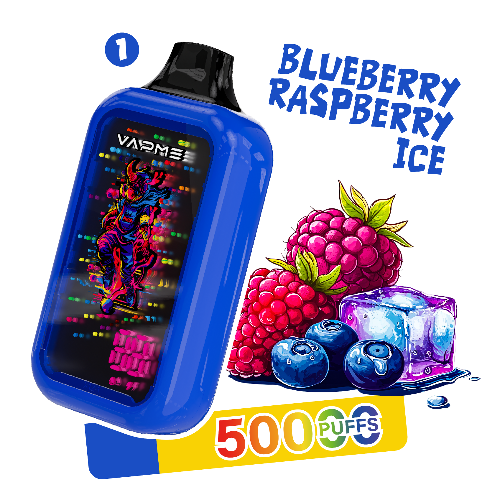 Vapme Digital 50000 Puffs Flavors 1