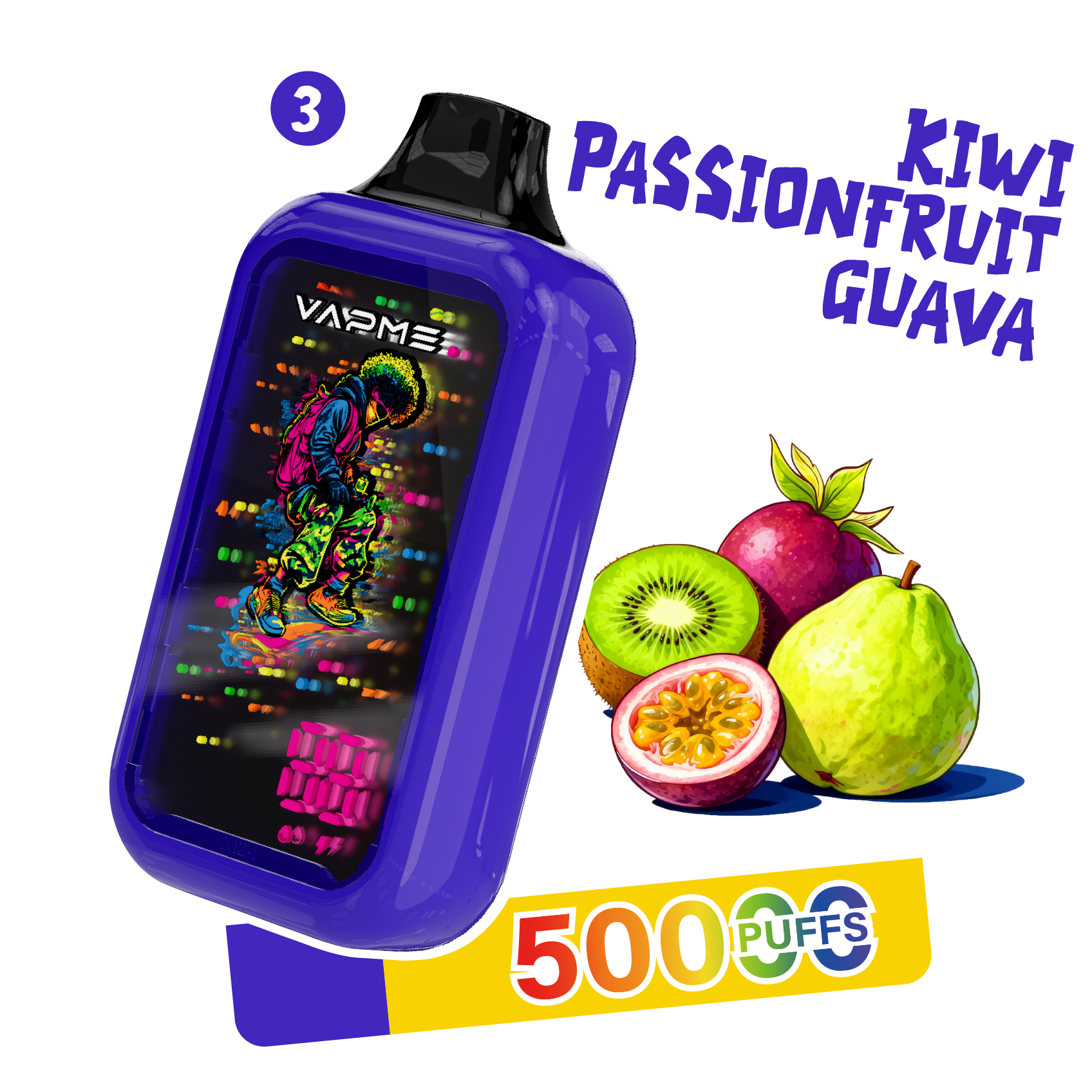 Vapme Digital 50000 Puffs Flavors 3