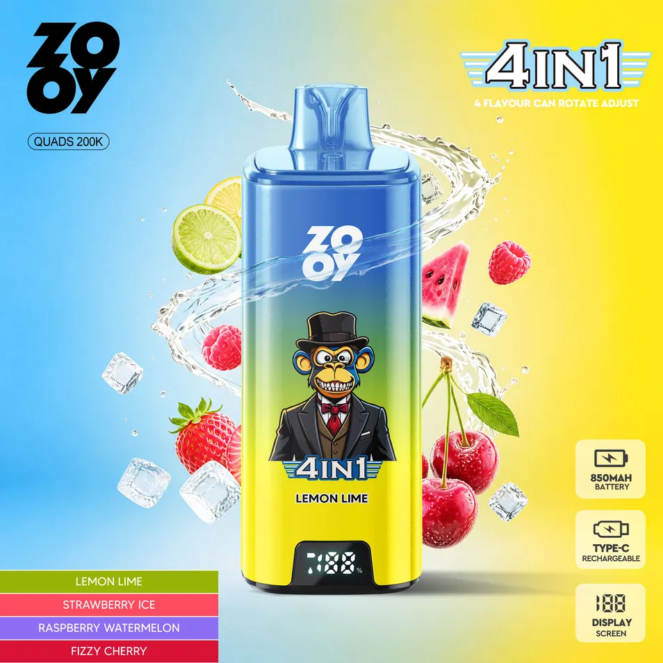 ZOOY 4in1 Quads 200K Puffs Flavors 3