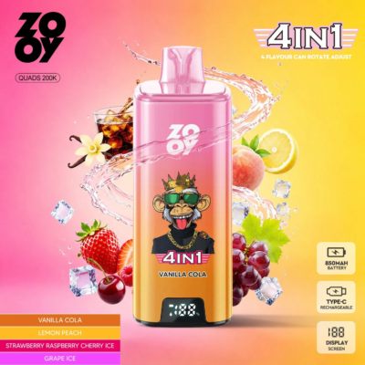 ZOOY 4in1 Quads 200K Puffs Flavors 4