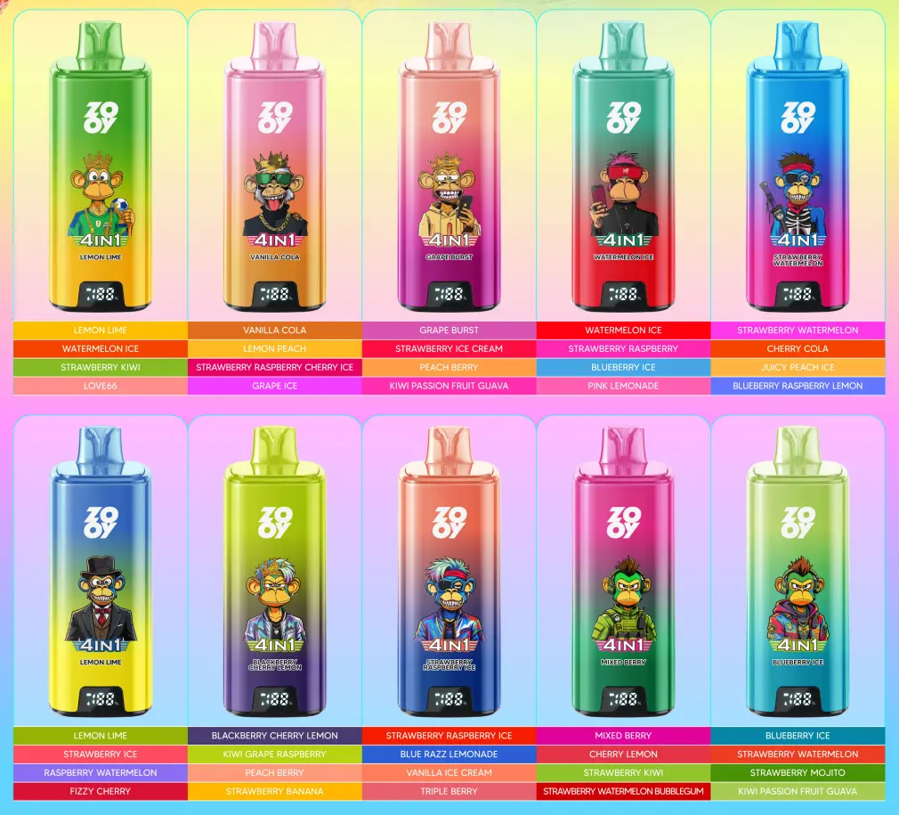 ZOOY 4in1 Quads 200K Puffs Flavors ZOOY 4in1 Quads 200K Puffs Flavors