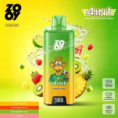 ZOOY 4in1 Quads 200K Puffs Flavors10