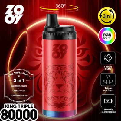 ZOOY King Triple 80000 Puffs Flavors 01