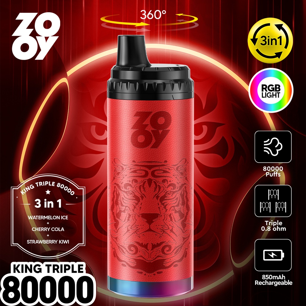 ZOOY King Triple 80000 Puffs Flavors 01