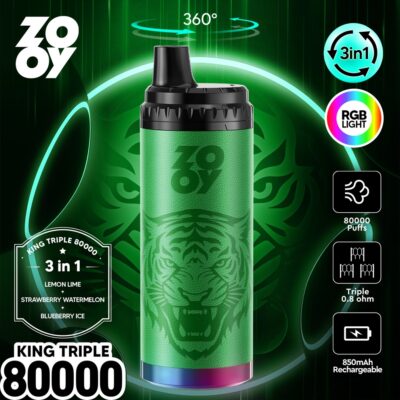 ZOOY King Triple 80000 Puffs Flavors 02