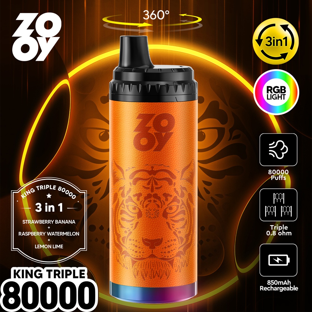 ZOOY King Triple 80000 Puffs Flavors 03