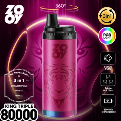 ZOOY King Triple 80000 Puffs Flavors 04