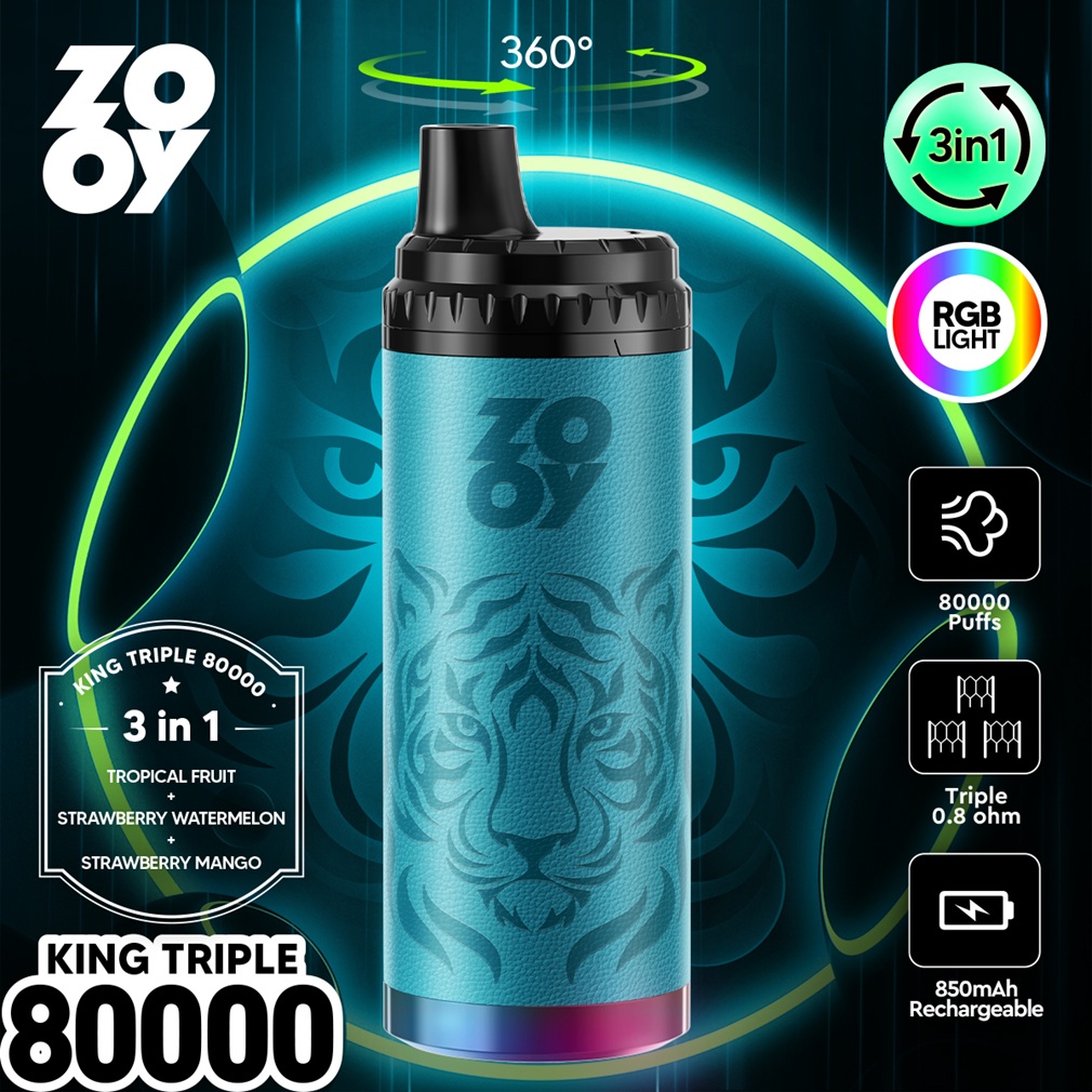 ZOOY King Triple 80000 Puffs Flavors 05