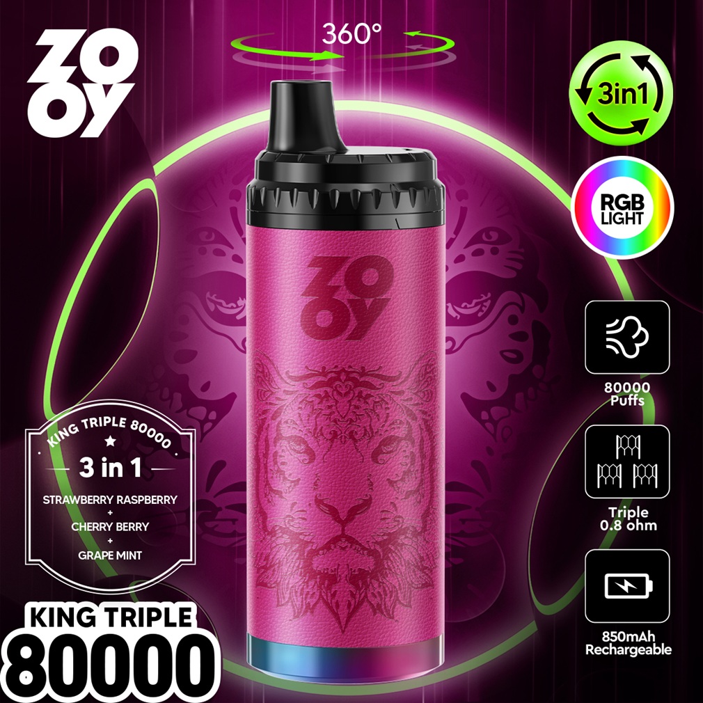 ZOOY King Triple 80000 Puffs Flavors 06