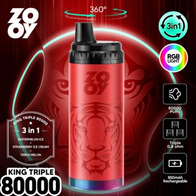 ZOOY King Triple 80000 Puffs Flavors 07