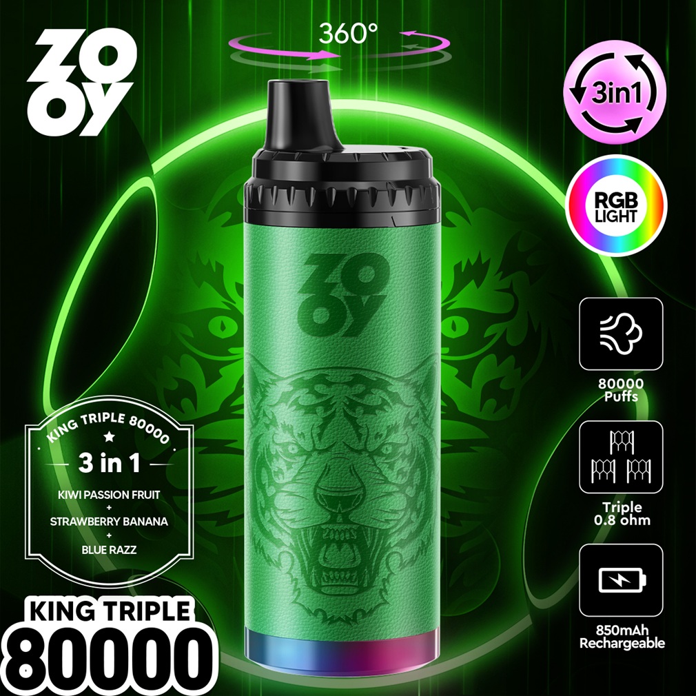 ZOOY King Triple 80000 Puffs Flavors 08