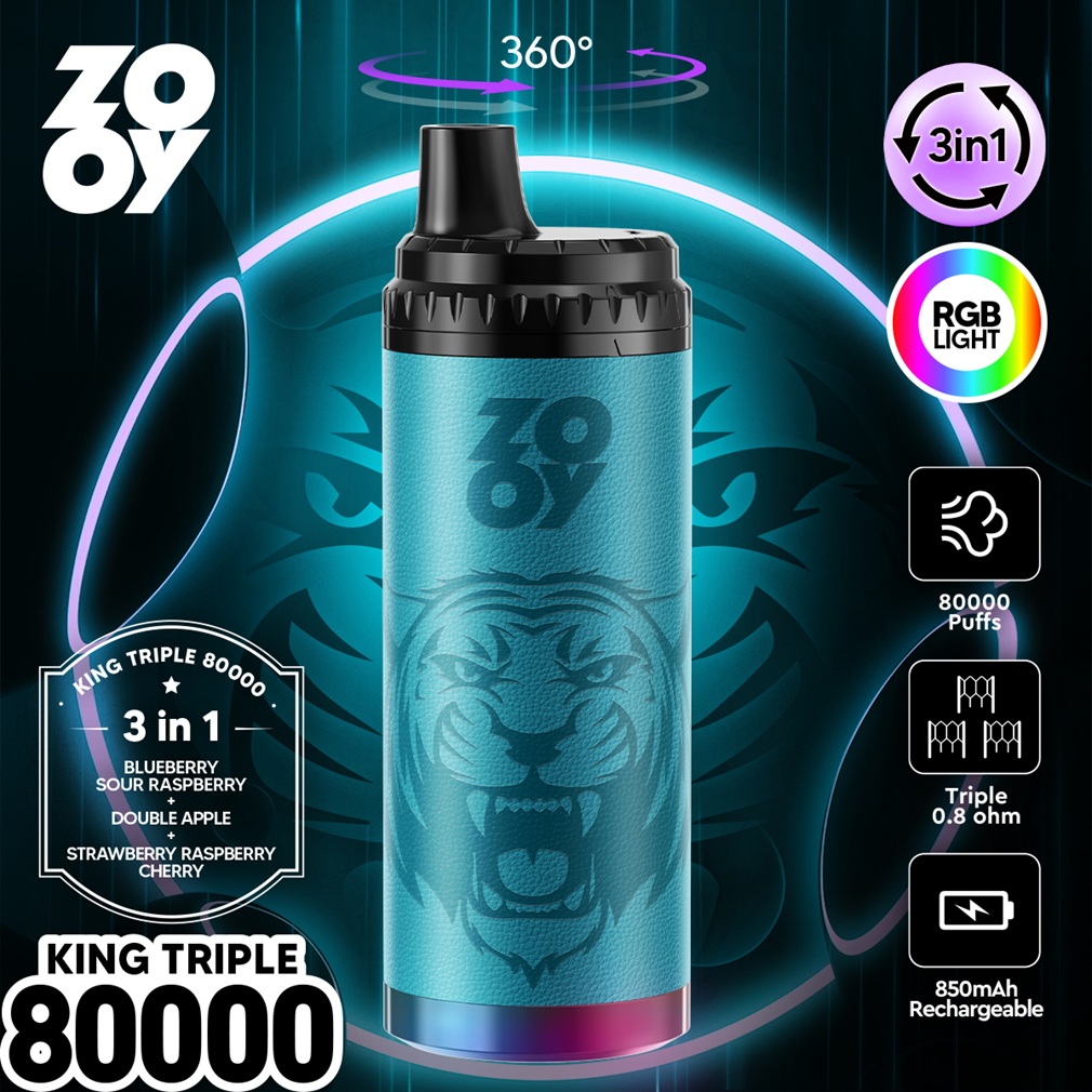 ZOOY King Triple 80000 Puffs Flavors 10