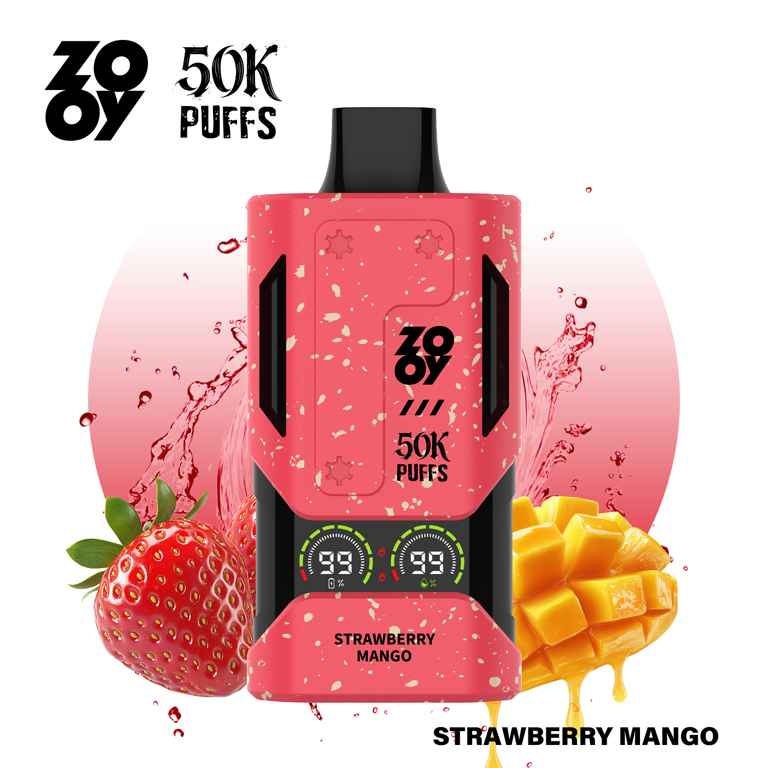 ZOOY Mecha 50000 Puffs Strawberry mango