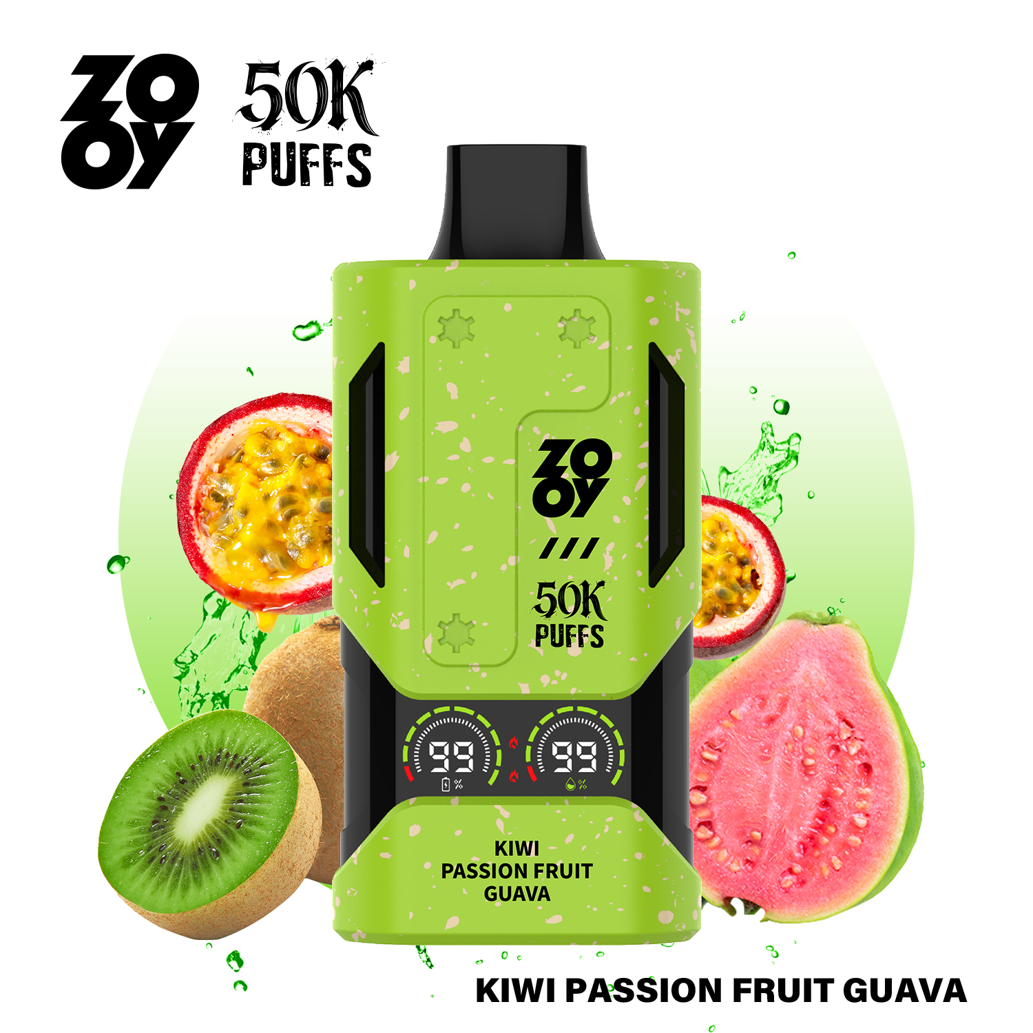 ZOOY Mecha 50000 Puffs kiwi passion fruit guava