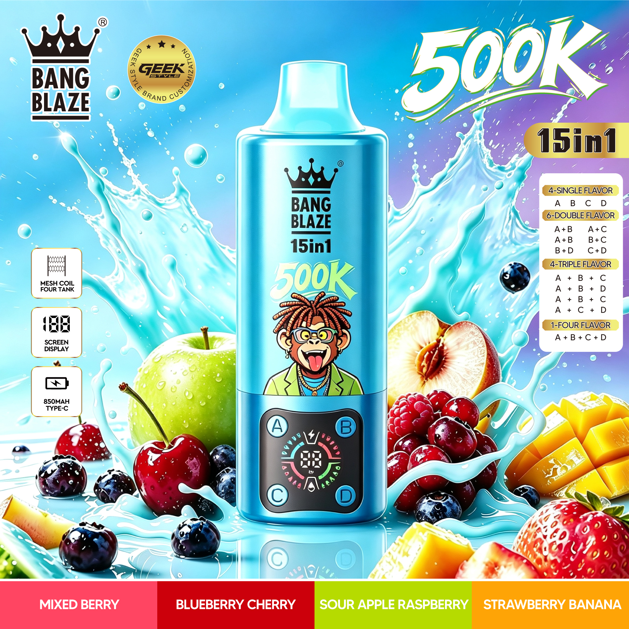 Bang Blaze 500K Puffs Flavors 05