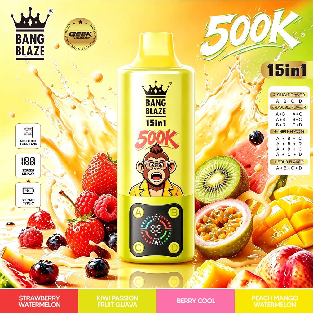 Bang Blaze 500K Puffs Flavors 10