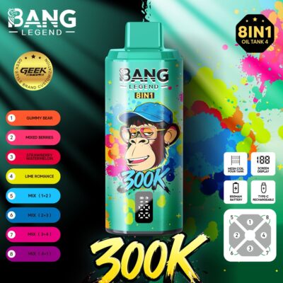 Bang Legend 300K Puffs Flavors 10
