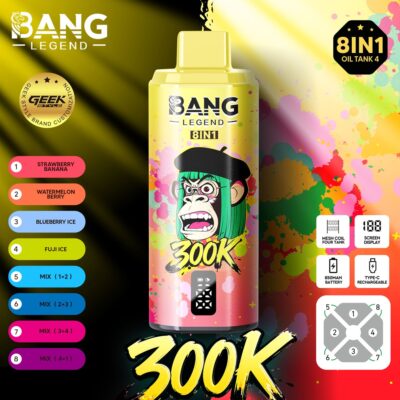 Bang Legend 300K Puffs Flavors 9